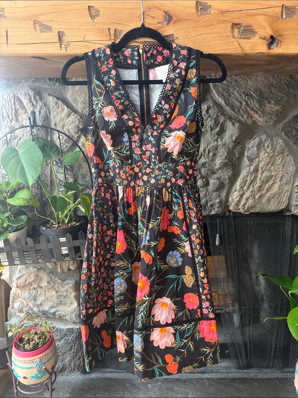 KATE SPADE New York Floral A-Line Dress